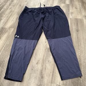 Under Armour UA Squad Warm Up Pants Mens 4XL Blue Track Athletic Stretch 1343181